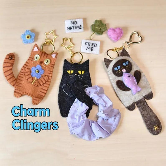 Felt Kitty Keyring