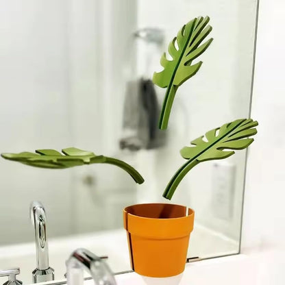 Spegel Monstera - badrumsorganisatör