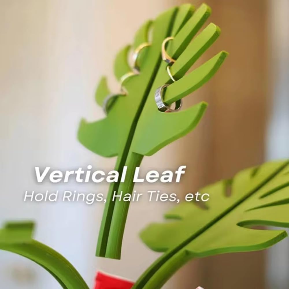 Spegel Monstera - badrumsorganisatör