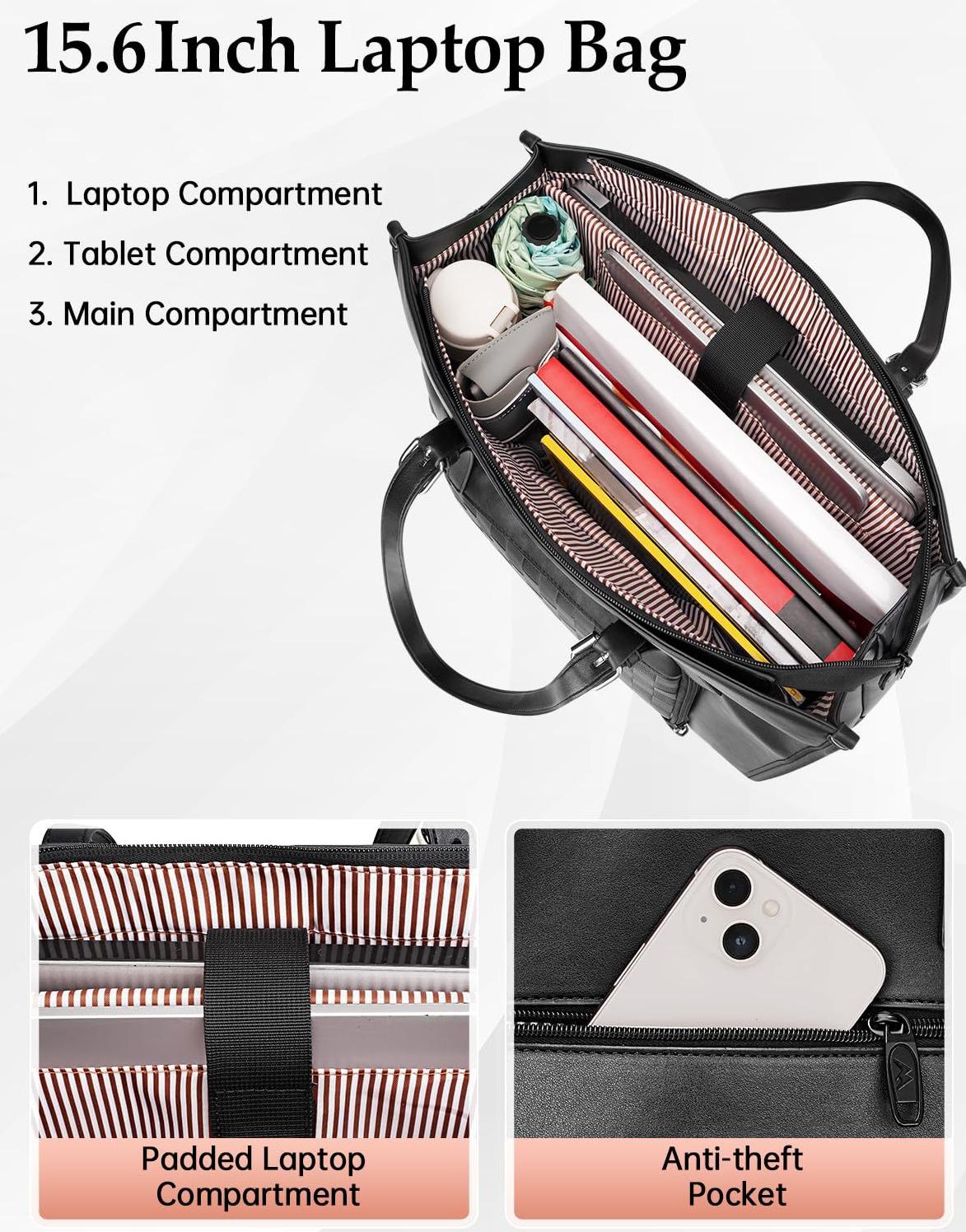 3 i 1 lunchväska för kvinnor