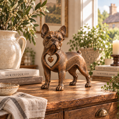 ⭐Classic Retro-Style French Bulldog Sculpture — Love at First Sight！