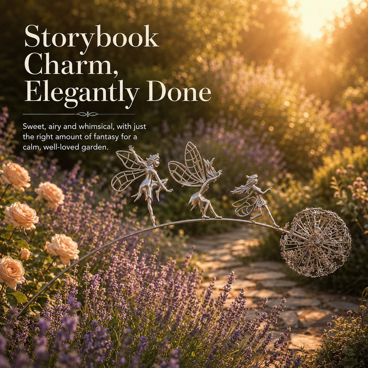 🧚Dancing Fairies Garden Stake – A Little Magic Among the Flowers ✨