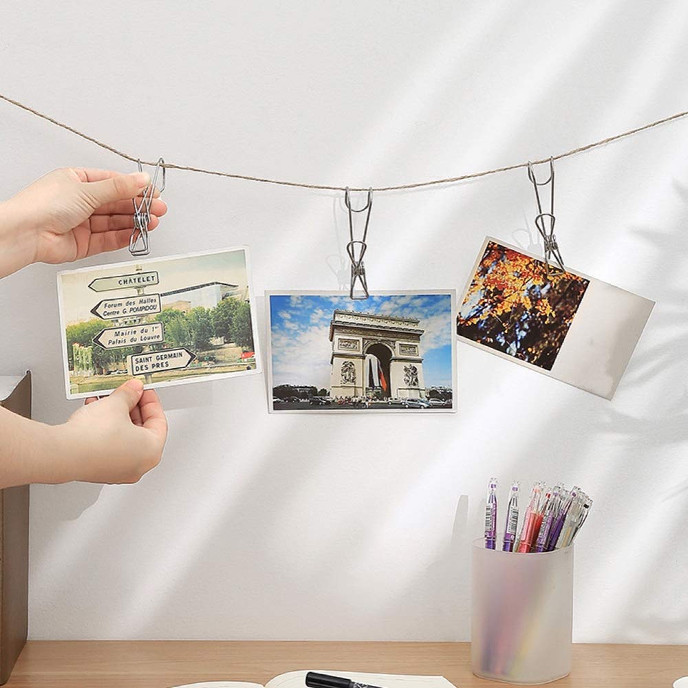 🔥Het rea-49% RABATT-(1 SET/5ST) Rostfritt stål metall lång svansklämma med krokar🔥