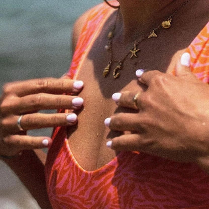 Surfer Girl Necklace - Initialt Halsband