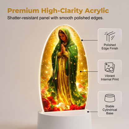 🕯️Our Lady of Guadalupe Acrylic Night Light