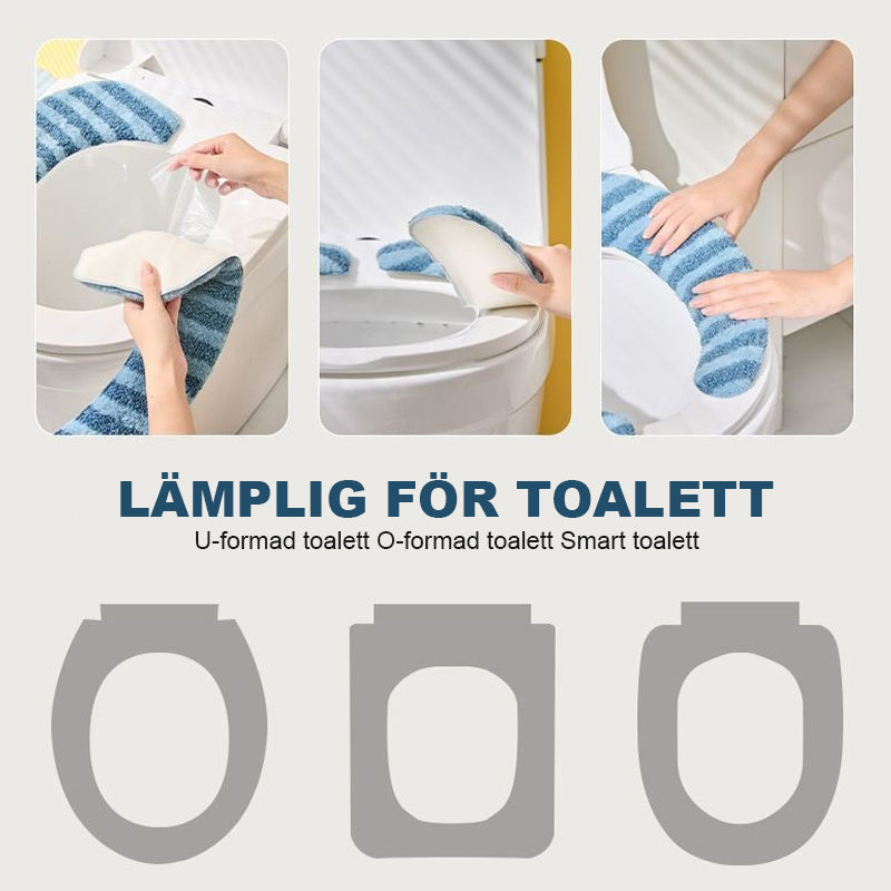 Höst Och Vinter Förtjockad Självhäftande Toalettsits