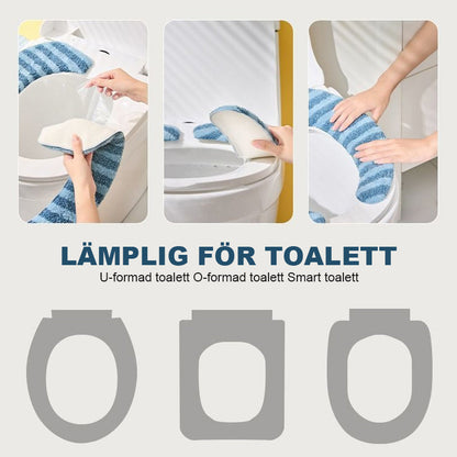 Höst Och Vinter Förtjockad Självhäftande Toalettsits