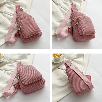 Enkel Enfärgad Crossbody-Väska