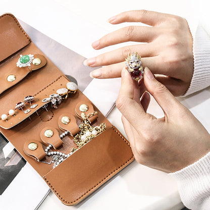 Bärbar resesmyckesväska/Portable travel jewelry bag