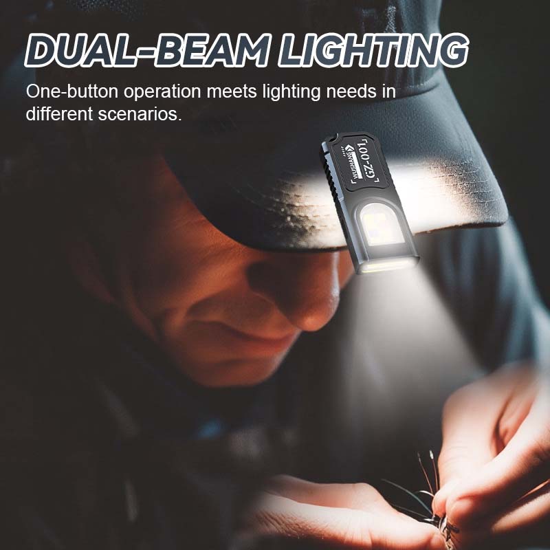 🔑 Mini-nyckelring med ficklampa