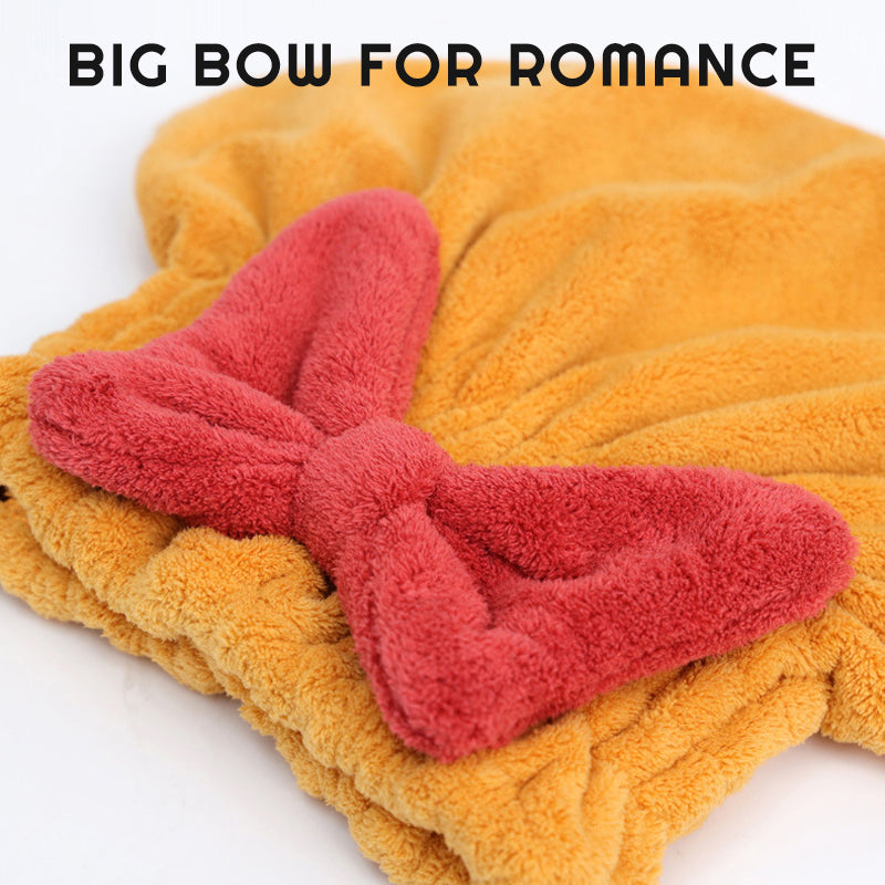 Bowknot Snabbtorkande duschmössa