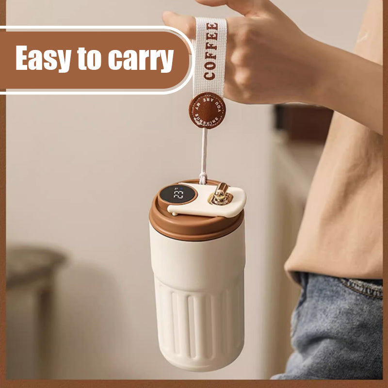 Kaffetermos med temperaturdisplay