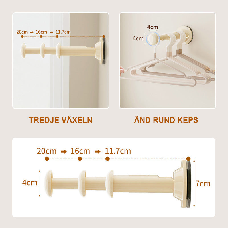 ✨Sugkopp stansfritt klädhängare förvaringsställ✨