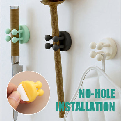 Självhäftande krok utan stansning av silikon