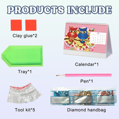 Gör-det-själv-tecknad Diamantmålningskalender 🎨