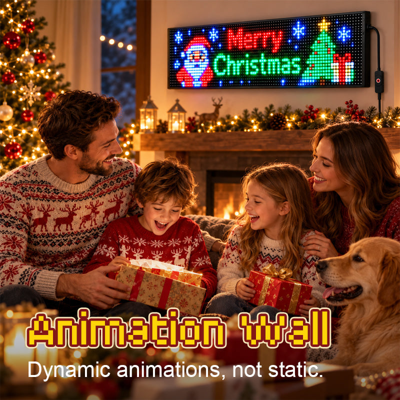 🌀Smart App-Controlled Christmas LED Pixel Display