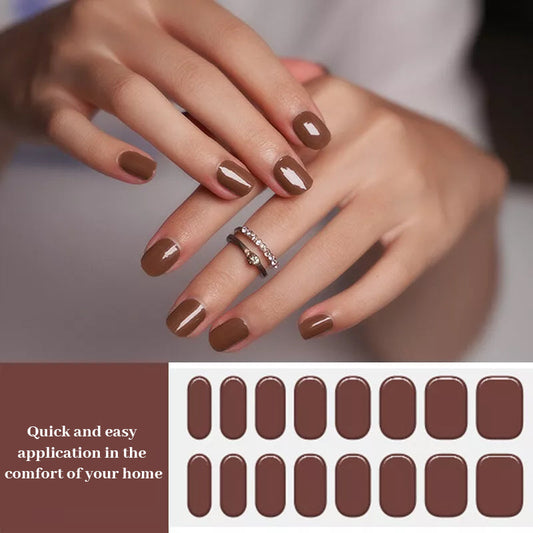 Halvhärdad Gelremsa-Manikyr Hel Klistermärke