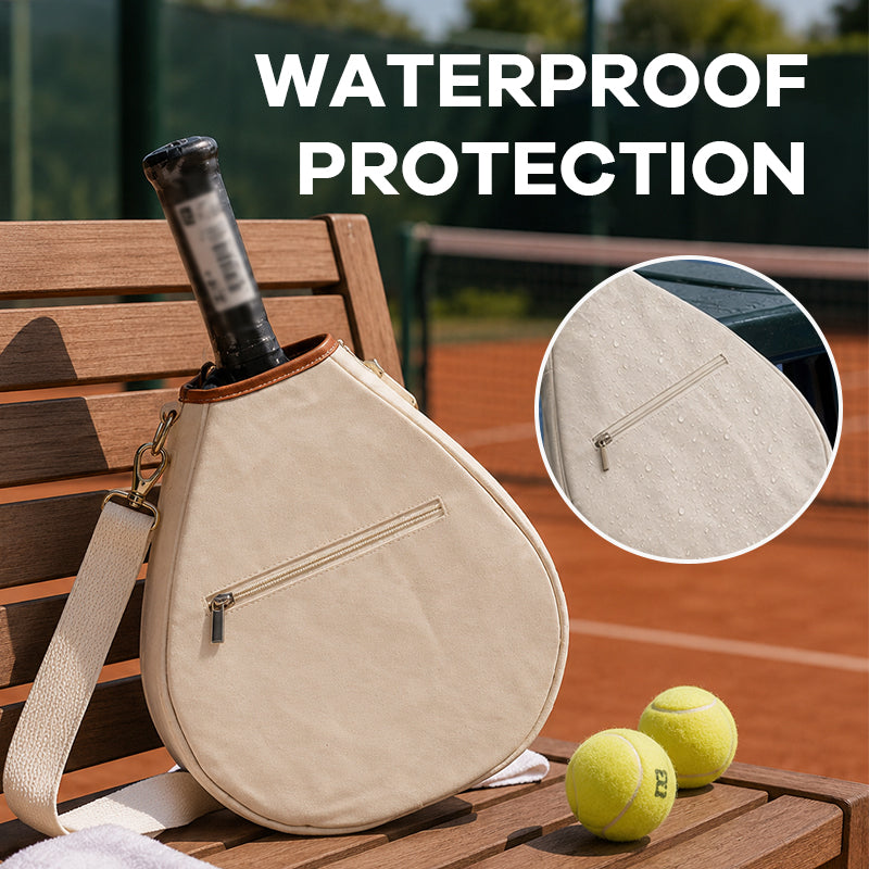 Padel Tennis Racket Bag - Waterproof Paddle Tennis Cover with Anti-Theft Pocket