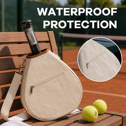 Padel Tennis Racket Bag - Waterproof Paddle Tennis Cover with Anti-Theft Pocket