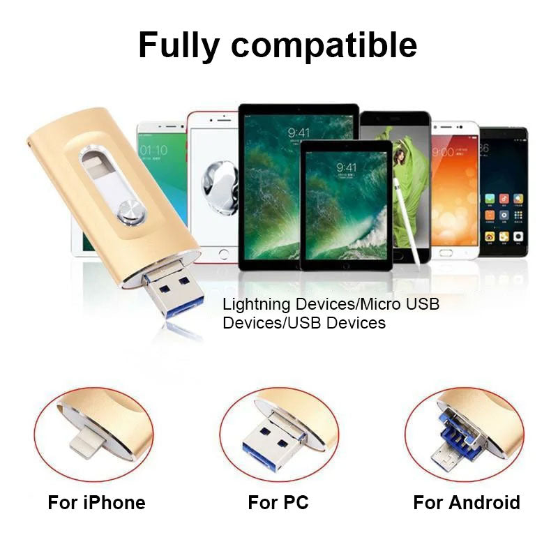 ⚡4-i-1-minne, bärbart USB 3.0-minne med hög hastighet