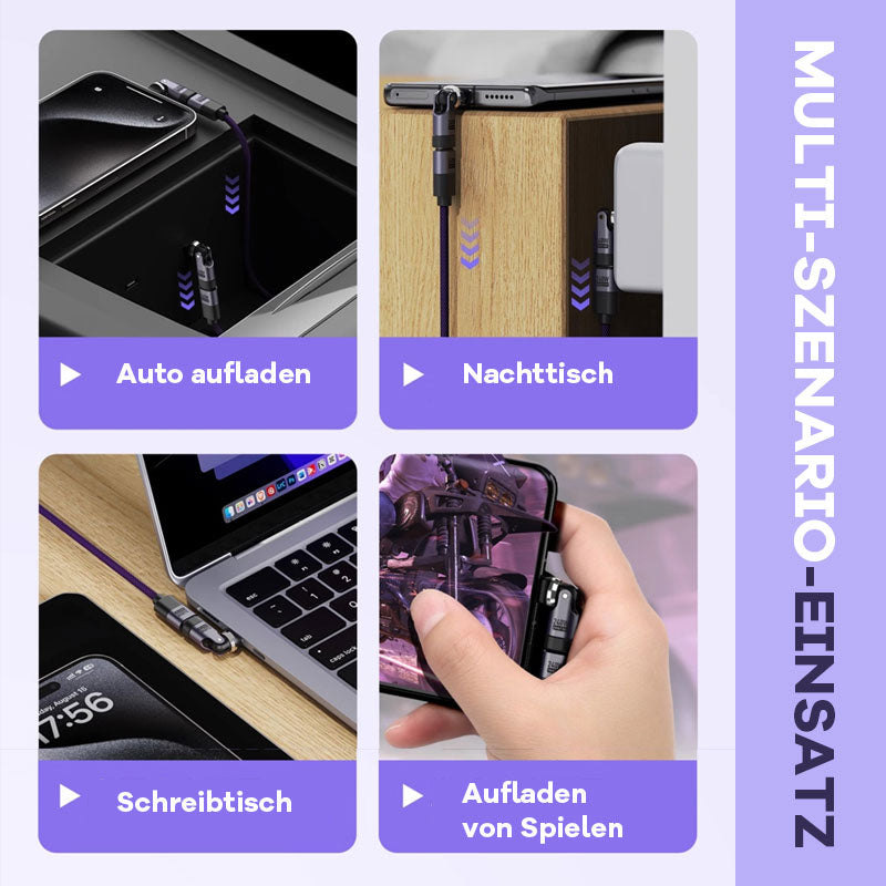 240W dubbel typ-C-drehadapter 🚀