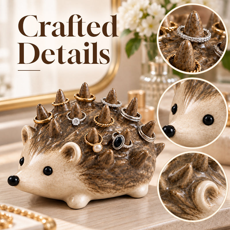 🦔Hedgehog Ring Holder & Decorative Figurine--💍A Cute Little Home for Your Rings