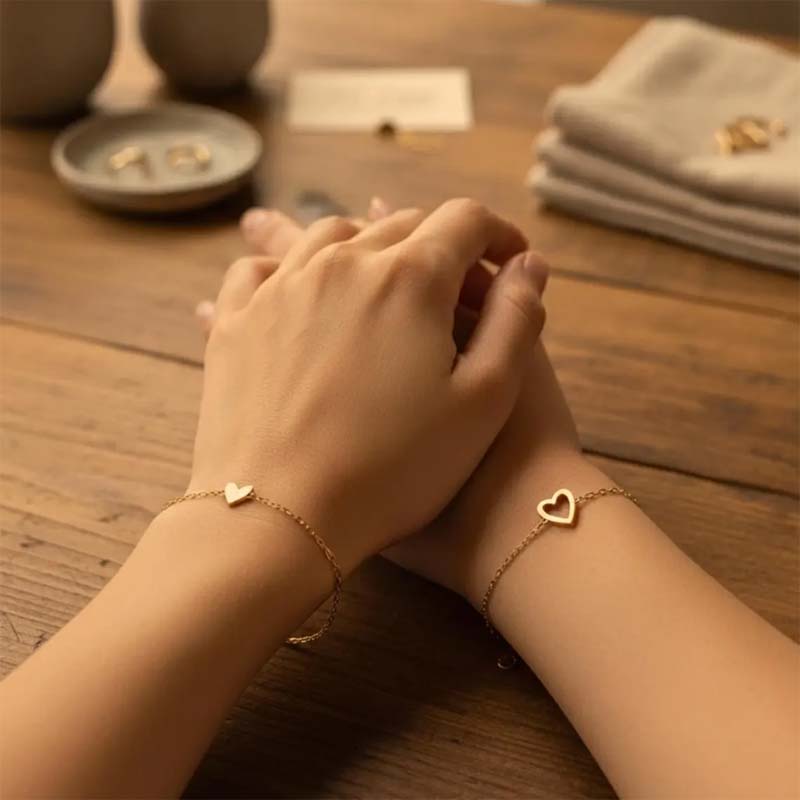 💕"Hjärta vid Hjärta"-dubbelarmbandet – ett band som knyter oss samman💕