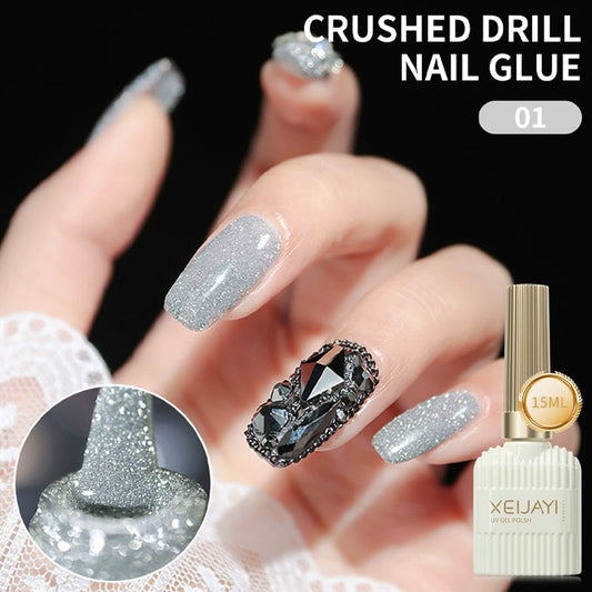Glitternagellack med hög densitet