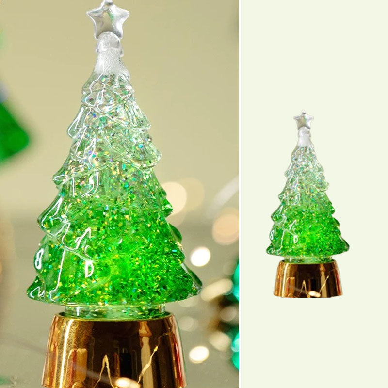 Glödande julgran Kristallboll Speldosa