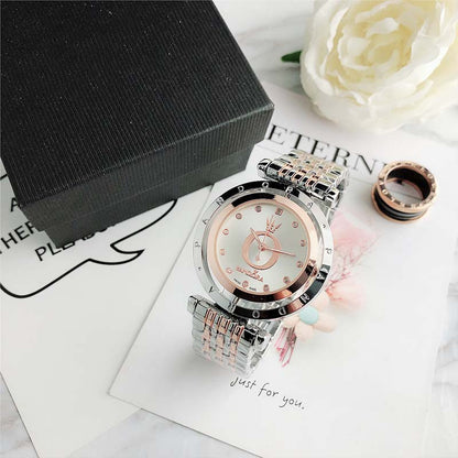 💎 Glänsande Tidsarmband för Par | Elegant parklocka