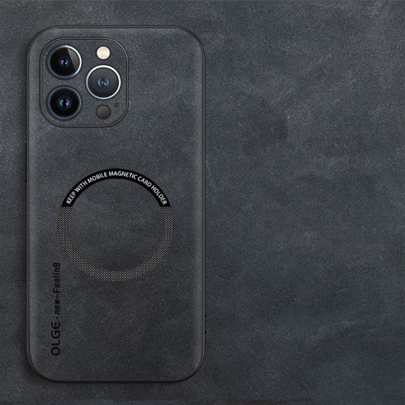 Fodral i äkta läder - tunn design och MagSafe-kompatibel