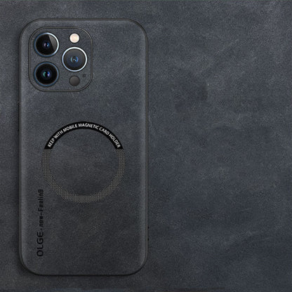 Fodral i äkta läder - tunn design och MagSafe-kompatibel