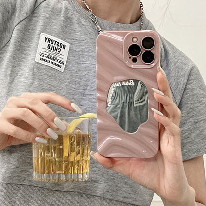 Skrynkligt Oregelbundet Spegelfodral