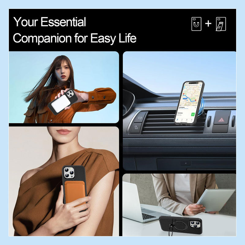 Honeycomb Hole Heat Dissipation Bracket Magnetic Mobile Phone Case