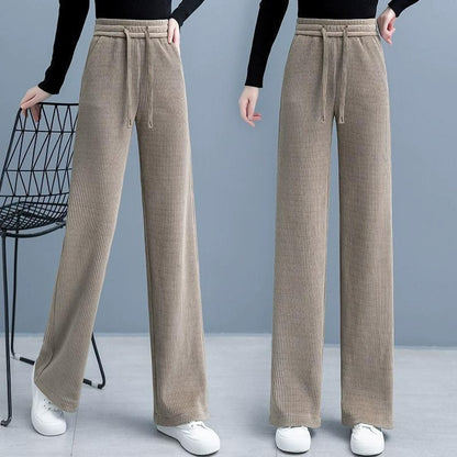 🍂 Höst- och vinterbyxor med vida ben och fleecefoder | Håll dig varm och chic ❄️