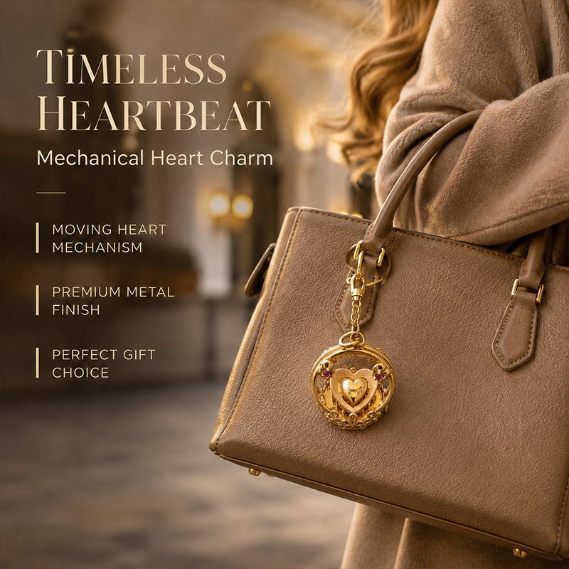💛Heartbeat Mechanical Pendant – Heart Design × Mechanical Aesthetic✨