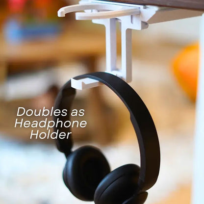 Vikbar mugghållare för skrivbordet