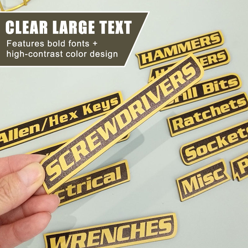 🔧✨ Magnetiska Verktygslåds Etiketter🔧📚