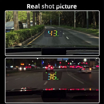 Bilens head-up-display (HUD)