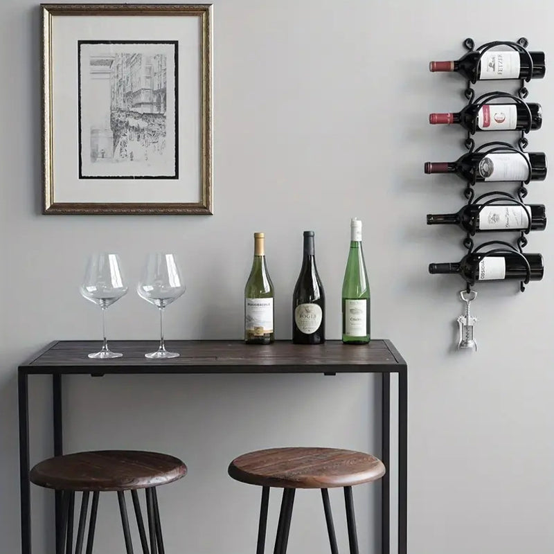 🍹Väggmonterat multifunktionellt vinställ 🍷