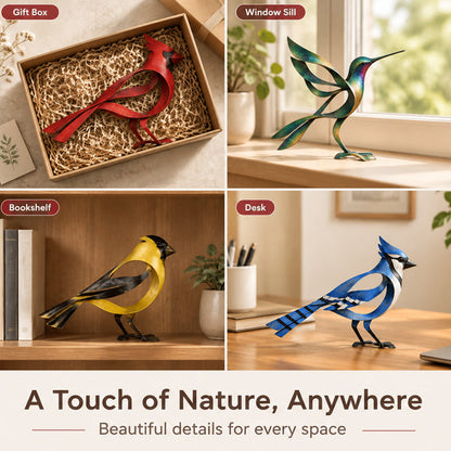 🕊️Elegant and minimalist metal bird sculpture -- Fleeting Moments of Lightness in the Natural World！