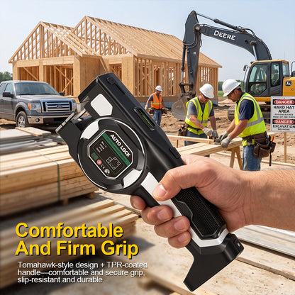 3-in-1 Digital Laser Carpenter’s Distance Measuring Tape — Distance Measurer with Infrared Spirit Level and High-Precision 5m Steel Tape Measure