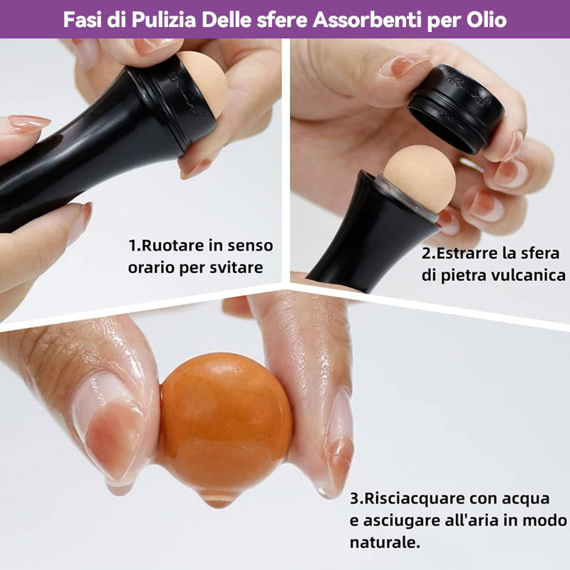 Bärbar vulkanisk sten oljeabsorberande rulle