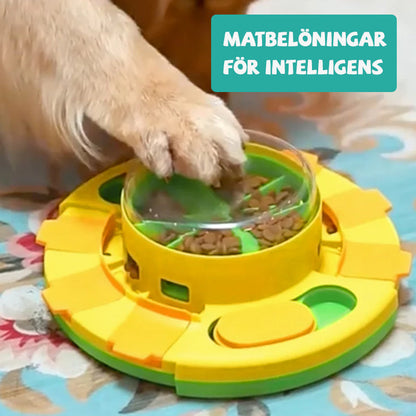 Hund leksak intelligens belöning tryck läcka mat