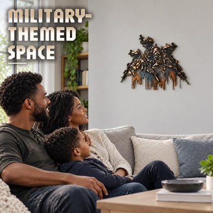 🎖️Brothers in Arms Military Metal Wall Art