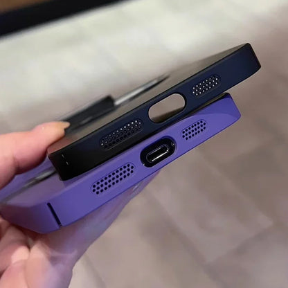 Mobilskal Allt-i-ett Linsfilm Läckagetikett Magnetiskt sug Frostat Komplett paket Skyddshölje