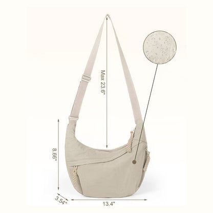 🔥🎒Dammode Enfärgad Nylon Crossbody-Väska