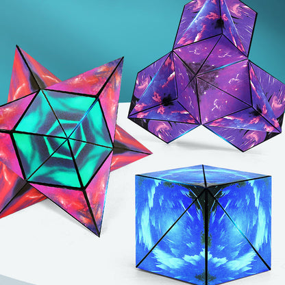 Supercool geometrisk 3D-magnetisk magisk kub