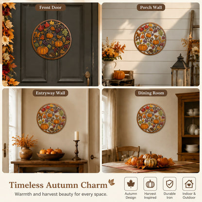 🍂Autumn Pumpkin & Animal Metal Sign
