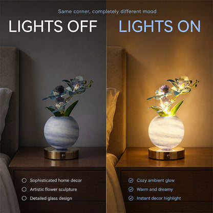 🌷Dreamy Tulip Orchid Night Light Romantic Bedside Lamp